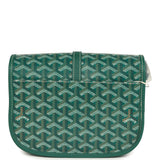 Goyard Goyardine Green Belvedere PM Palladium Hardware