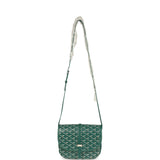 Goyard Goyardine Green Belvedere PM Palladium Hardware