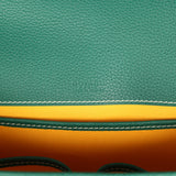Goyard Goyardine Green Belvedere PM Palladium Hardware