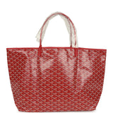 Goyard Goyardine Red Saint Louis GM Tote Bag Palladium Hardware