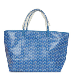 Goyard Goyardine Sky Blue Saint Louis GM Tote Bag Palladium Hardware