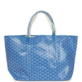Goyard Goyardine Sky Blue Saint Louis GM Tote Bag Palladium Hardware - Thumbnail View 4