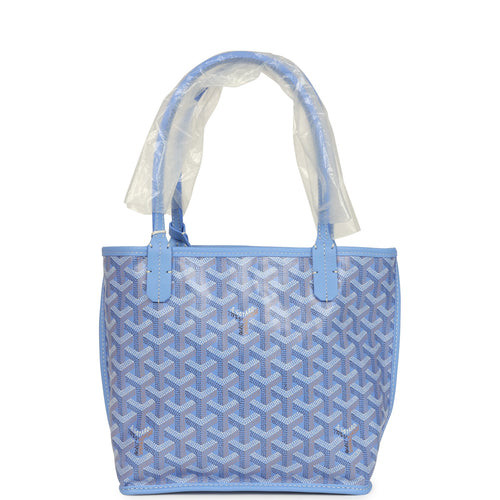 Goyard Goyardine Canvas Iris Anjou Mini Bag Palladium Hardware