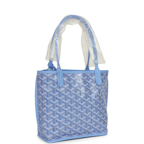 Goyard Goyardine Canvas Iris Anjou Mini Bag Palladium Hardware