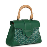 Goyard Saigon Souple Mini Bag Green Goyardine Palladium Hardware