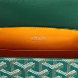 Goyard Saigon Souple Mini Bag Green Goyardine Palladium Hardware