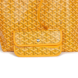 Goyard Goyardine Yellow Saint Louis PM Tote Bag Palladium Hardware