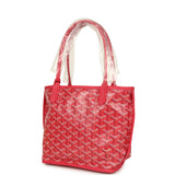 Goyard Goyardine Canvas Fuchsia Anjou Mini Tote Palladium Hardware