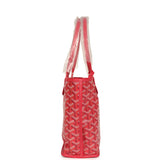 Goyard Goyardine Canvas Fuchsia Anjou Mini Tote Palladium Hardware