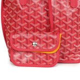 Goyard Goyardine Canvas Fuchsia Anjou Mini Tote Palladium Hardware
