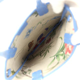 Goyard Goyardine Canvas Iris Poitiers PM Bag Palladium Hardware