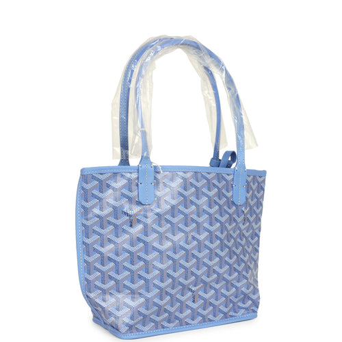 Goyard Goyardine Canvas Iris Anjou Mini Bag Palladium Hardware
