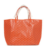 Goyard Goyardine Orange Saint Louis GM Tote Bag Palladium Hardware