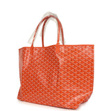 Goyard Goyardine Orange Saint Louis GM Tote Bag Palladium Hardware