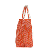 Goyard Goyardine Orange Saint Louis GM Tote Bag Palladium Hardware