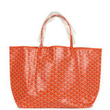 Goyard Goyardine Orange Saint Louis GM Tote Bag Palladium Hardware