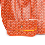 Goyard Goyardine Orange Saint Louis GM Tote Bag Palladium Hardware