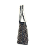 Goyard Goyardine Anjou Navy Blue Mini Bag Palladium Hardware