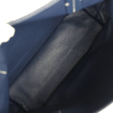 Goyard Goyardine Anjou Navy Blue Mini Bag Palladium Hardware