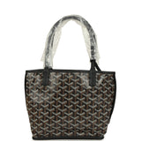 Goyard Goyardine Anjou Black Mini Bag Palladium Hardware