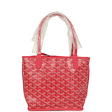 Goyard Goyardine Canvas Fuchsia Anjou Mini Tote Palladium Hardware - Thumbnail View 1