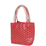Goyard Goyardine Canvas Fuchsia Anjou Mini Tote Palladium Hardware - Thumbnail View 5