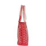 Goyard Goyardine Canvas Fuchsia Anjou Mini Tote Palladium Hardware - Thumbnail View 3