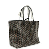 Goyard Goyardine Black Saint Louis PM Tote Bag Palladium Hardware