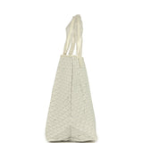 Goyard Goyardine Canvas White Saint Louis GM Tote Palladium Hardware