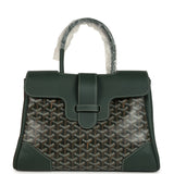 Goyard Saigon Tote Dark Green Goyardine Canvas Palladium Hardware