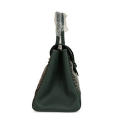 Goyard Saigon Tote Dark Green Goyardine Canvas Palladium Hardware