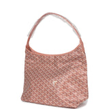 Goyard Goyardine Pearly Coral Boheme PM Hobo Bag Palladium Hardware