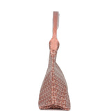 Goyard Goyardine Pearly Coral Boheme PM Hobo Bag Palladium Hardware