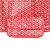 Goyard Goyardine Fuchsia Saint Louis GM Tote Bag Palladium Hardware