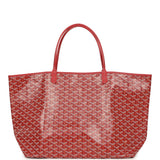 Goyard Goyardine Red Saint Louis GM Tote Bag Palladium Hardware - Thumbnail View 1