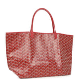 Goyard Goyardine Red Saint Louis GM Tote Bag Palladium Hardware - Thumbnail View 2