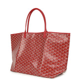 Goyard Goyardine Red Saint Louis GM Tote Bag Palladium Hardware - Thumbnail View 3
