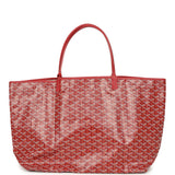 Goyard Goyardine Red Saint Louis GM Tote Bag Palladium Hardware - Thumbnail View 5