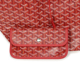 Goyard Goyardine Red Saint Louis GM Tote Bag Palladium Hardware - Thumbnail View 6