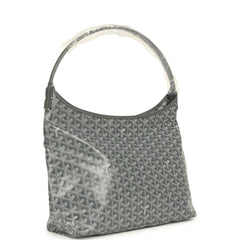 Goyard Goyardine Grey Boheme Hobo Bag Palladium Hardware