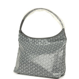 Goyard Goyardine Grey Boheme Hobo Bag Palladium Hardware