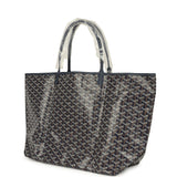 Goyard Goyardine Navy Saint Louis GM Tote Bag Palladium Hardware