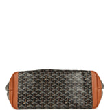 Goyard Goyardine Black and Brown Artois MM Palladium Hardware