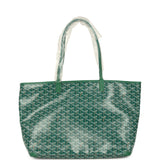 Goyard Goyardine Green Artois MM Tote Palladium Hardware