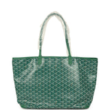 Goyard Goyardine Green Artois MM Tote Palladium Hardware