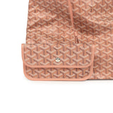 Goyard Goyardine Pearly Coral Boheme PM Hobo Bag Palladium Hardware - Thumbnail View 6