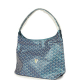 Goyard Goyardine Pearly Blue Boheme PM Hobo Bag Palladium Hardware