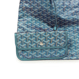 Goyard Goyardine Pearly Blue Boheme PM Hobo Bag Palladium Hardware