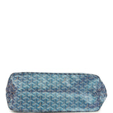 Goyard Goyardine Pearly Blue Boheme PM Hobo Bag Palladium Hardware