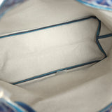 Goyard Goyardine Pearly Blue Boheme PM Hobo Bag Palladium Hardware